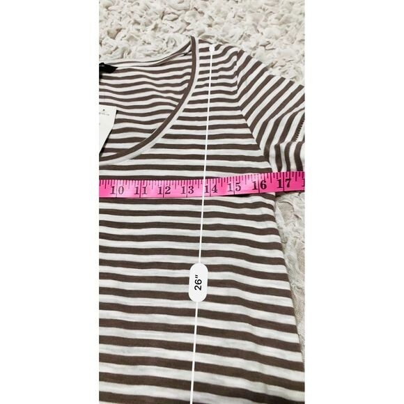 Banana Republic top striped around neckline short sleeve top size S - Picture 8 of 8